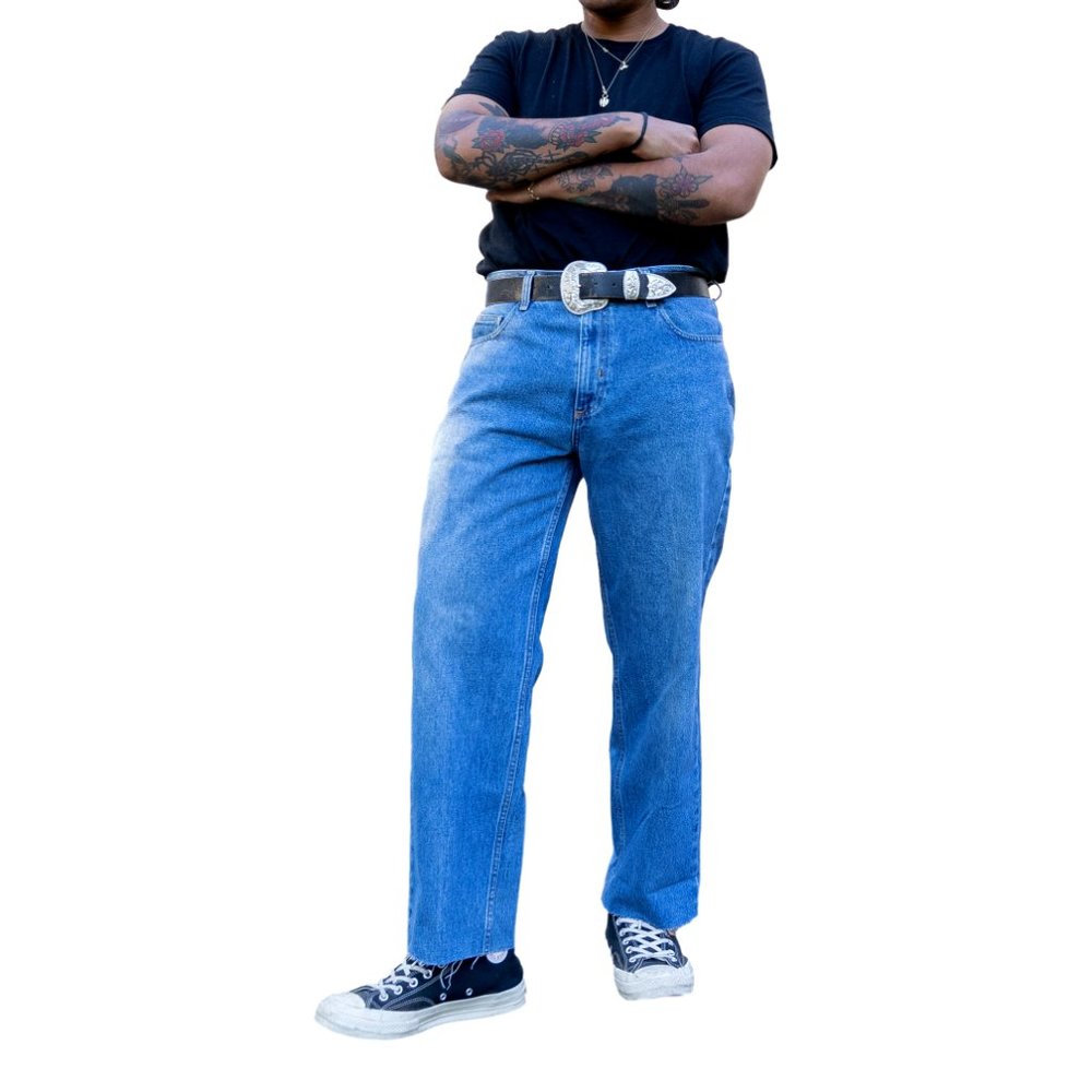 Vintage Members Mark Cropped Straight Leg Jeans